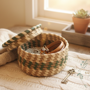 Home sabai grass jewellery organizer box